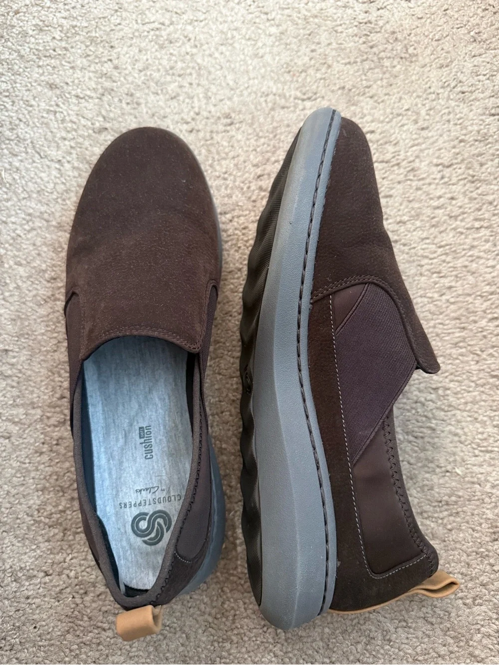 Clarks Cloudsteppersr women’s Dark Brown Slip-On Loafers NOWT